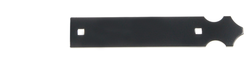 Contre penture en alu noire à bout tréfle 40x4 pour penture long 270 mm | Volets-sur-Mesure.com