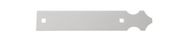 Contre penture en alu blanche à bout tréfle 40x4 pour penture long 1140 mm | Volets-sur-Mesure.com
