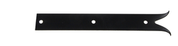 Contre penture en acier à bout queue de carpe  noire 40x3 pour penture long 850mm | Volets-sur-Mesure.com