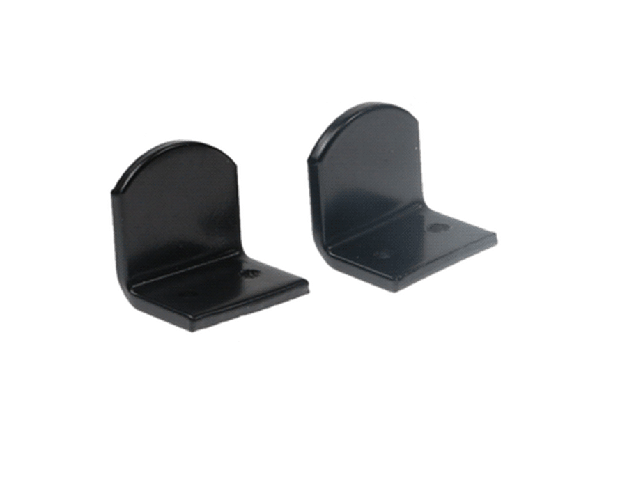 butées équerre en alu noir pour cadre RénoTech 4 cotés | Volets-sur-Mesure.com