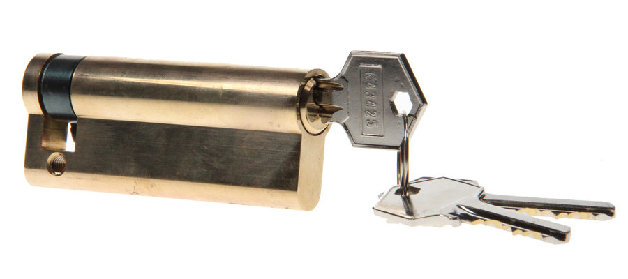 Demi cylindre laiton profil européen 10-70 - Lg 80mm | Volets-sur-Mesure.com