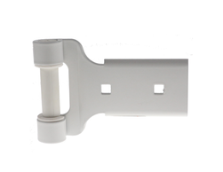 Charnière en aluminium blanche D14 (pour volets repliables CP/PVC) | Volets-sur-Mesure.com