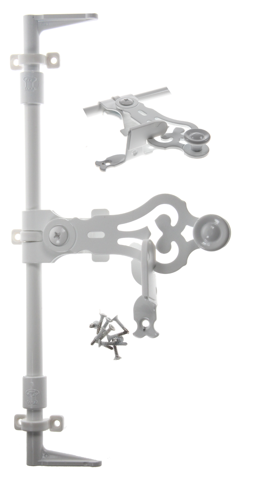 Espagnolette blanche en alu Long 1270 mm | Volets-sur-Mesure.com