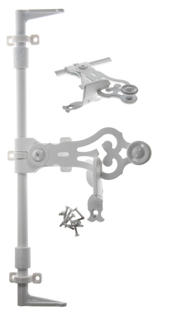 Espagnolette blanche en alu Long 3070 mm