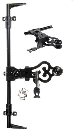 Espagnolette noire en alu Long 2470 mm
