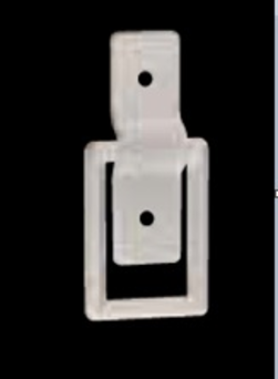 Poignée de tirage en alu blanc pour vantaux repliable