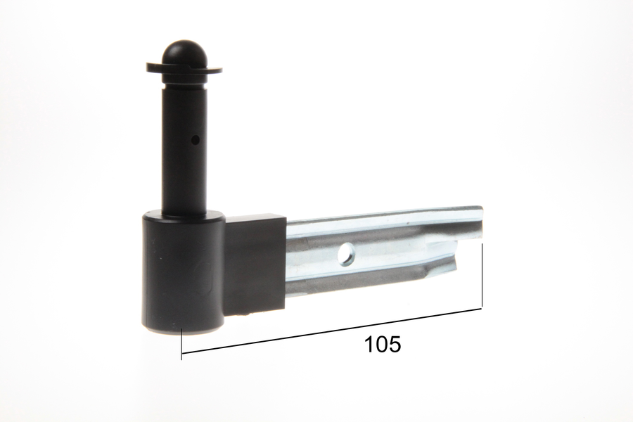Gond court à sceller en composite noir D14 Long 105mm | Volets-sur-Mesure.com