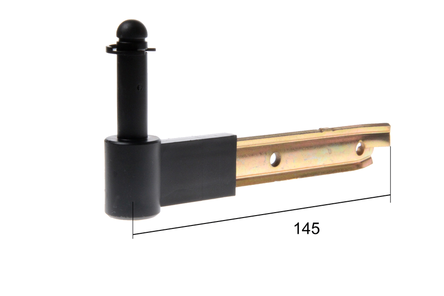 Gond long à sceller en composite noir D14 Long 145mm | Volets-sur-Mesure.com