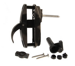 Arrêt à paillette STOPBOX en composite noir, sans commande déportée