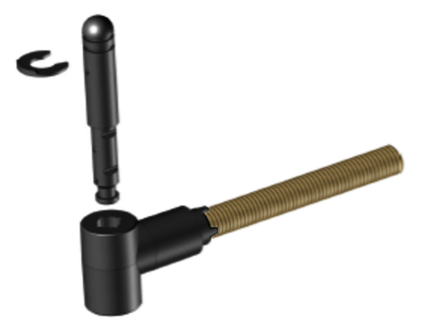 Gond ITE en composite Noir D14 LONG 300 mm | Volets-sur-Mesure.com