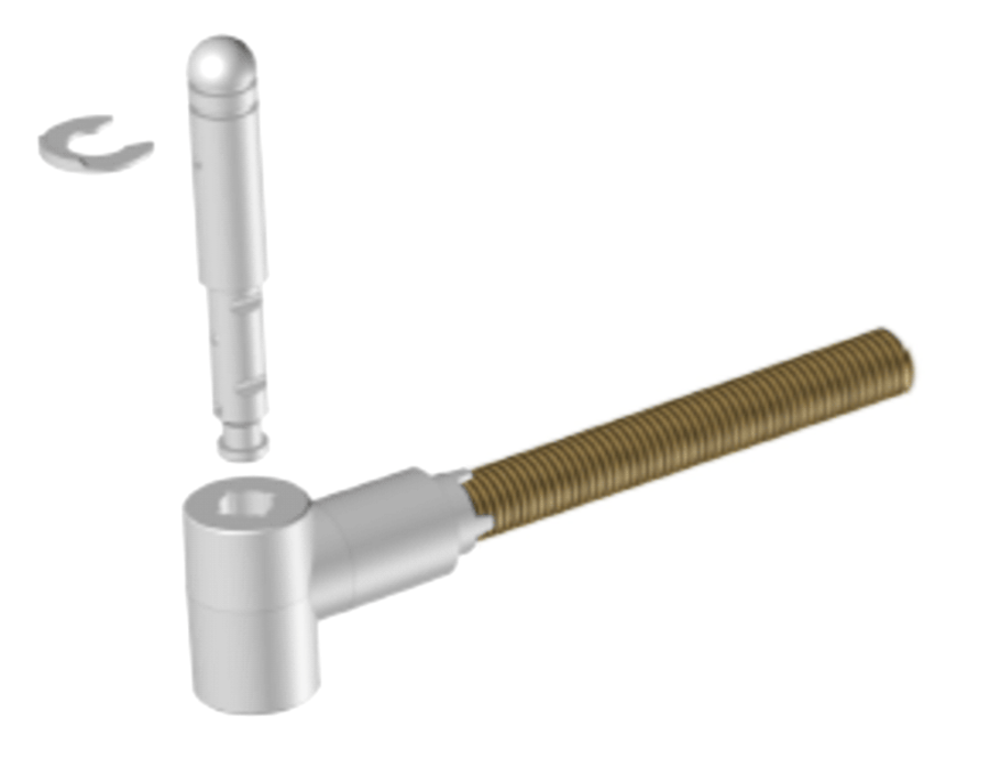 Gond ITE en composite Blanc D14 LONG 300 mm | Volets-sur-Mesure.com