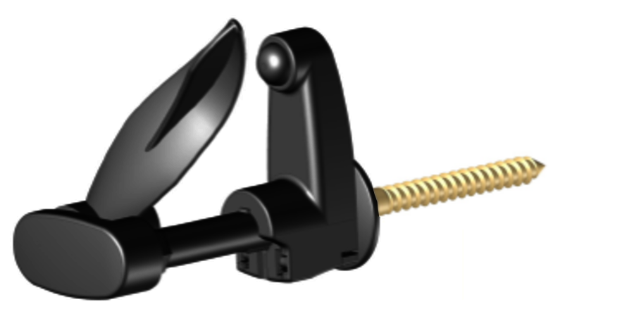 Arrêt ITE en composite Noir LONG 310 mm | Volets-sur-Mesure.com