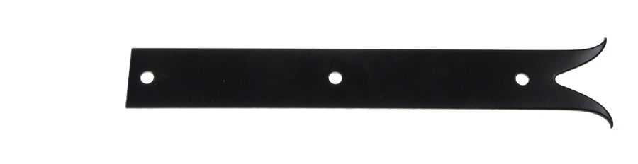 Contre penture en acier à bout queue de carpe noire 40x3 pour penture long 760mm | Volets-sur-Mesure.com