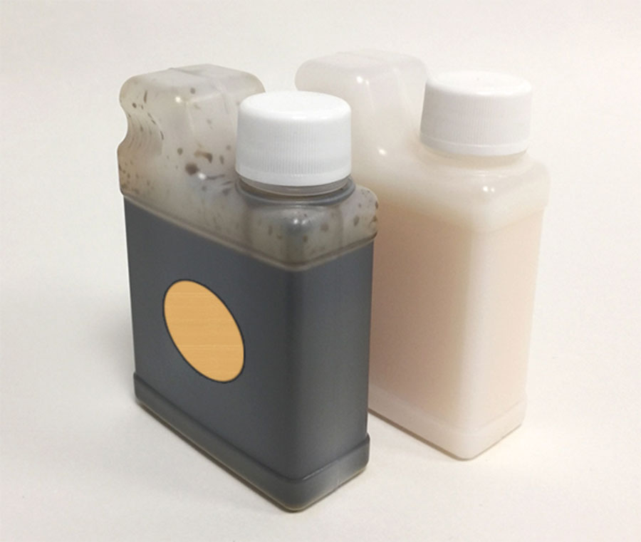 2 pots en 250 ml (1 pot teinte chêne clair + 1 pot lasure incolore) | Volets-sur-Mesure.com