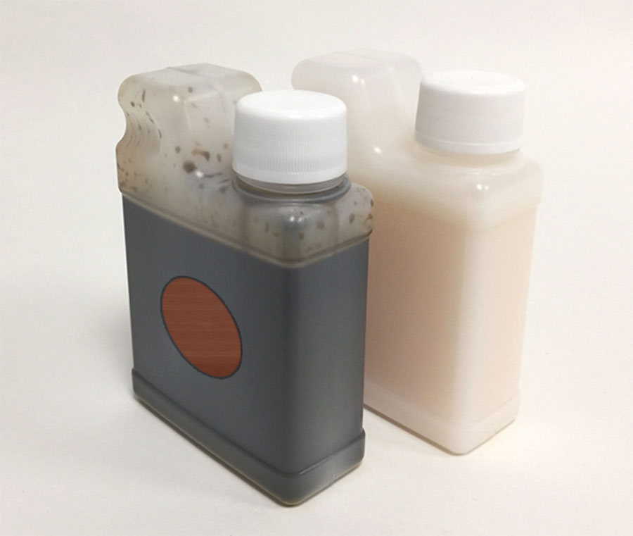 2 pots en 250 ml  (1 pot teinte noyer + 1 pot lasure incolore) | Volets-sur-Mesure.com