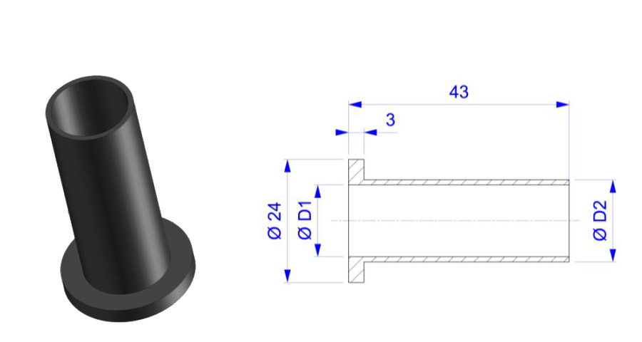 Réducteur de gond 14/8mm | Volets-sur-Mesure.com