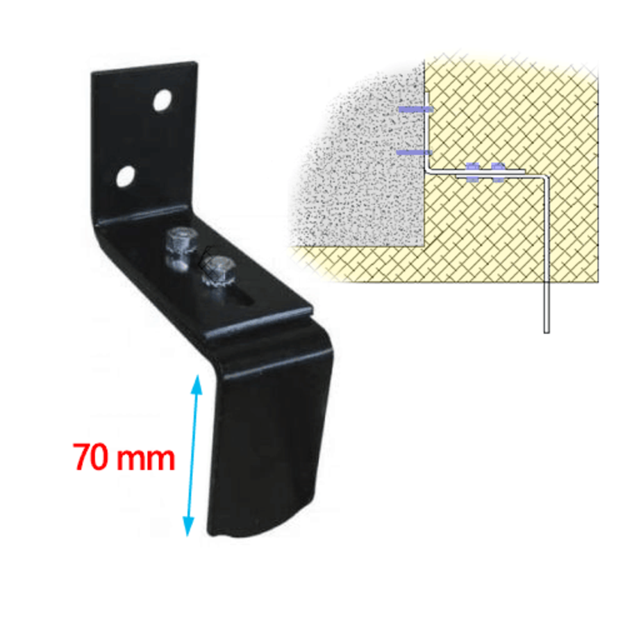 Butée ITE Haute en acier  | Volets-sur-Mesure.com