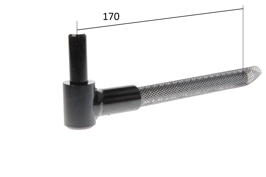 Gond long pour scellement chimique en acier noir D14 L170mm | Volets-sur-Mesure.com