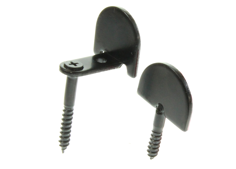 butées à visser acier noir | Volets-sur-Mesure.com