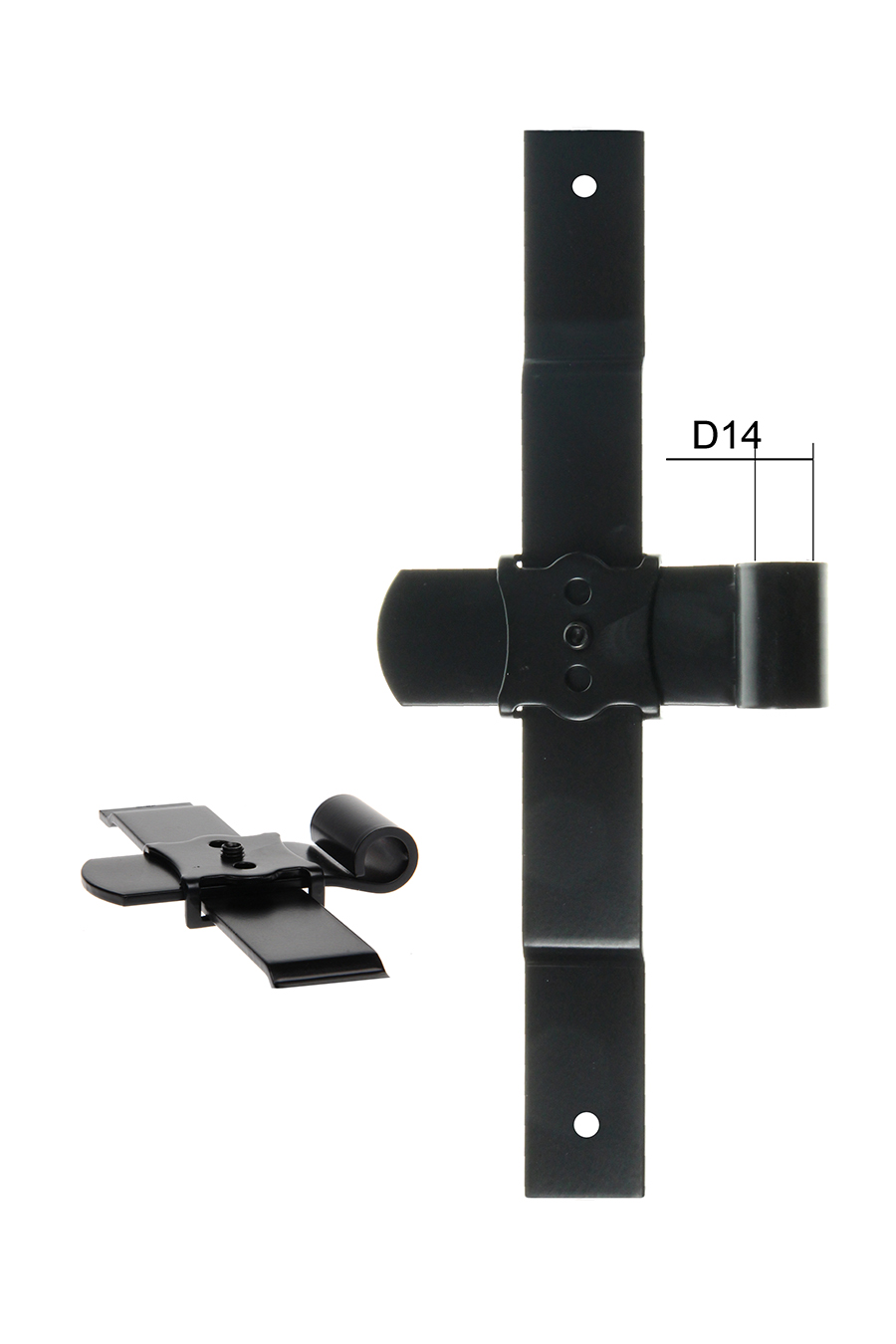 Penture en T réglable en acier D14 - Noeud Long 95 | Volets-sur-Mesure.com