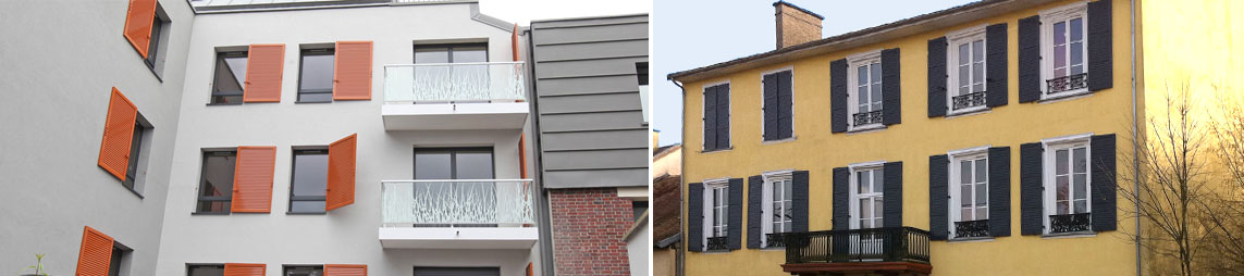 exemple de nos réalisation de volets sur mesure