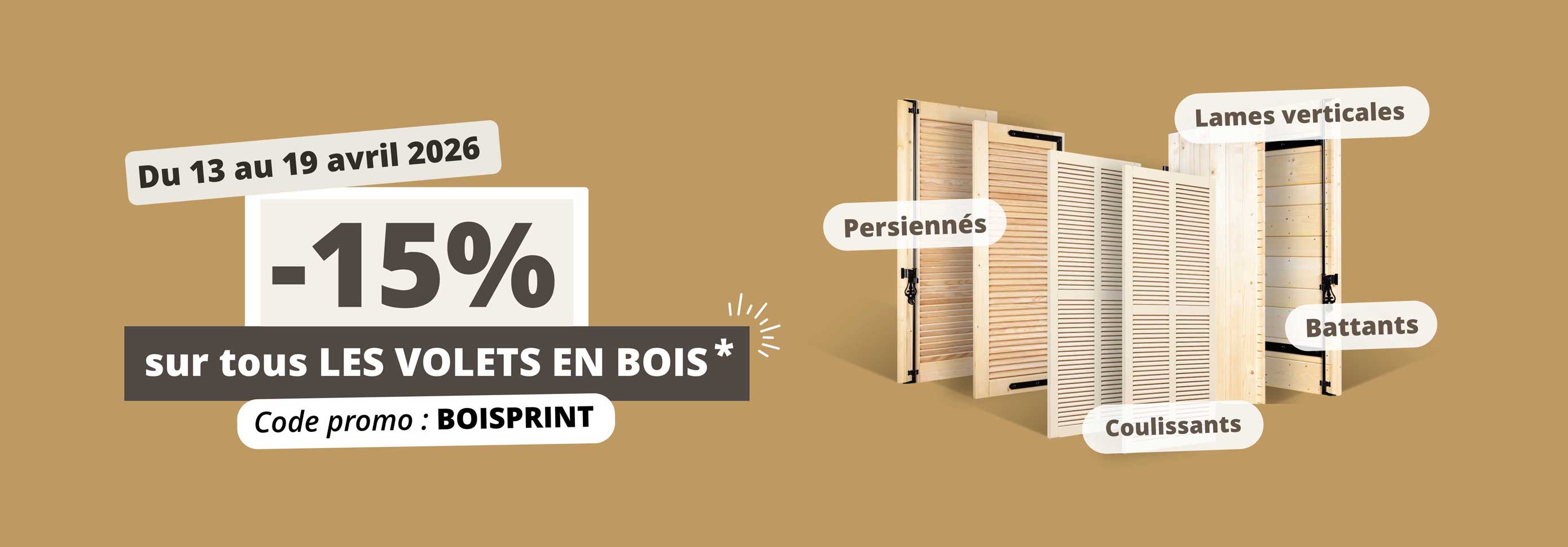 Fabricant français de volets battants, volets roulants sur mesure, livraison offerte