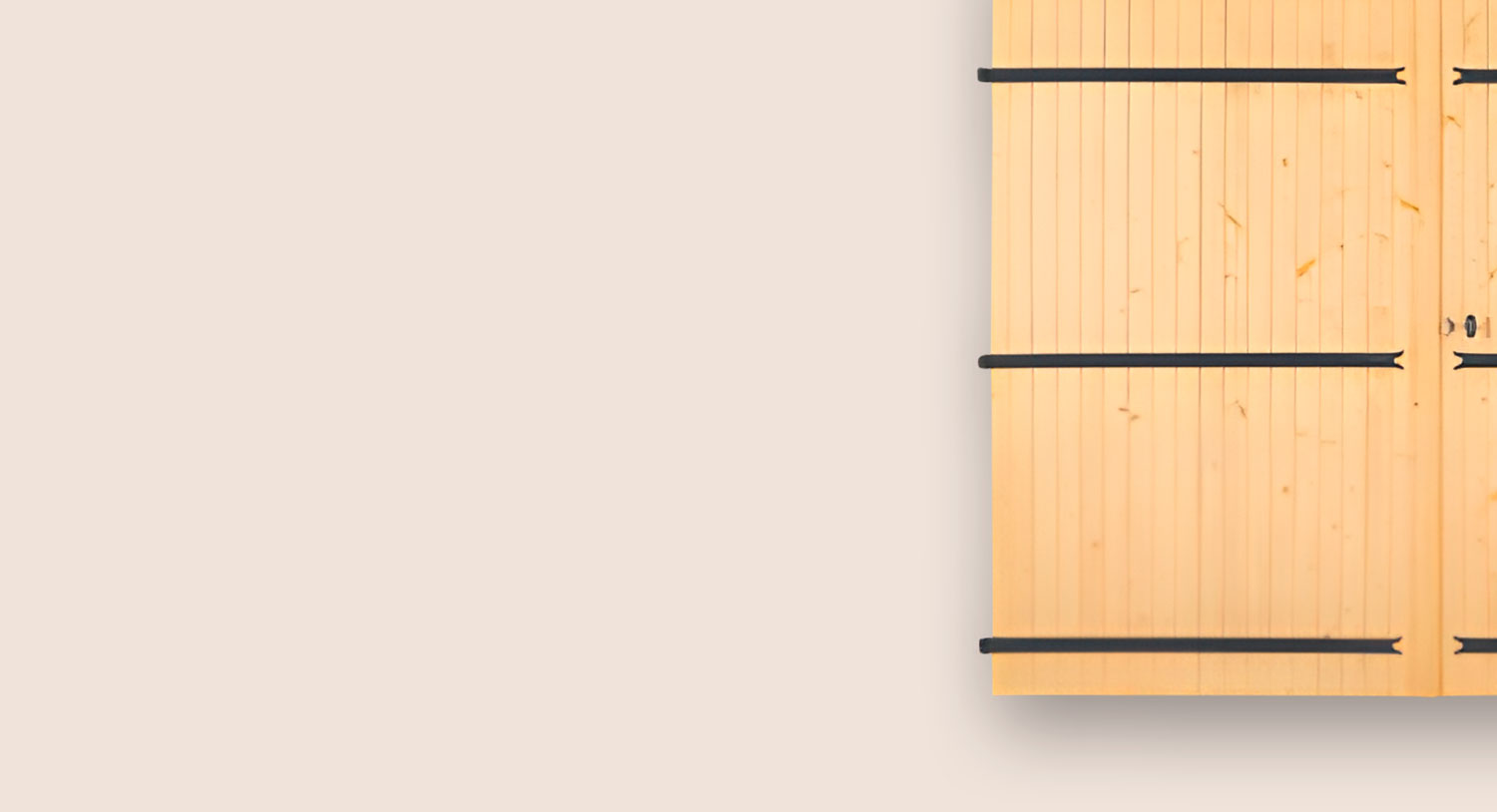 portes de garage à double vantail