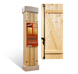en bois › volets en kit à lames verticales 27 mm à barres et écharpes