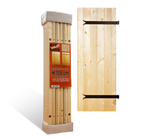 en bois › volets en kit à lames verticales 27 mm pour pentures et contre-pentures