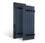 les portes de garage volets battants à lames verticales 30mm à pentures et contre-pentures en aluminium