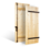 les portes de garage volets battants à lames verticales 27mm à barres seules en bois