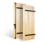 les portes de garage volets battants à lames verticales 27mm à pentures et contre-pentures en bois