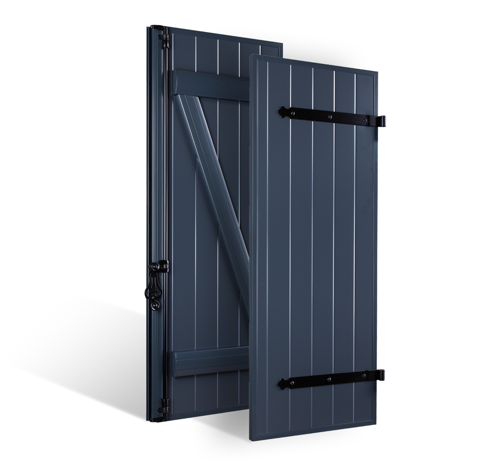 VOLET ALUMINIUM BARRES ET ECHARPES